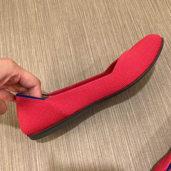 Rothy’s round toe flats hot pink color size 5.5 - Picture 3 of 13